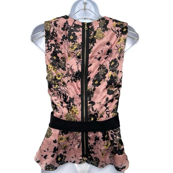 Erdem Floral 100% Silk Halter Top with Bow Belt (Size 6) - Picture 2 of 9